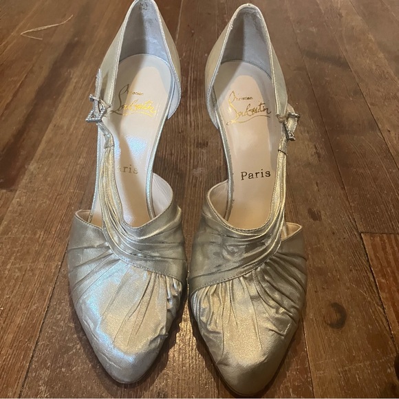 Christian Loubuiton Metallic Gold Pumps - Picture 6 of 6